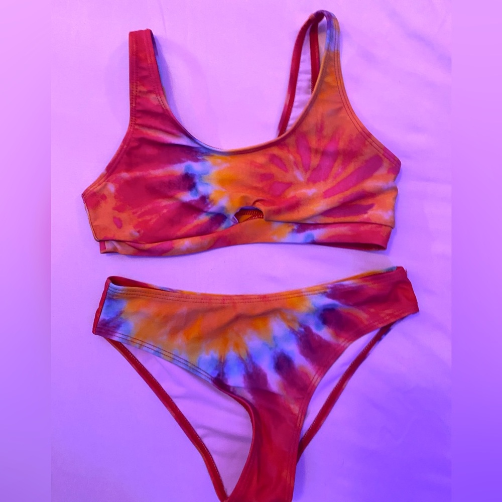 tie dye Shein bikini